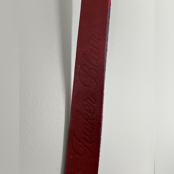 Tucker Blair Needlepoint USA Flag Belt - 32 - Picture 4 of 4